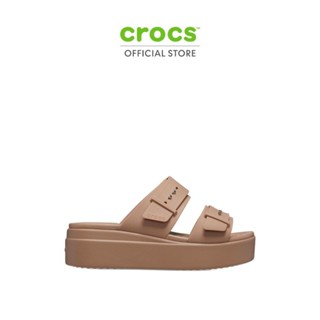 CROCS รองเท้าแตะผู้หญิง BROOKLYN BUCKLE LOW WEDGE รุ่น 20743…