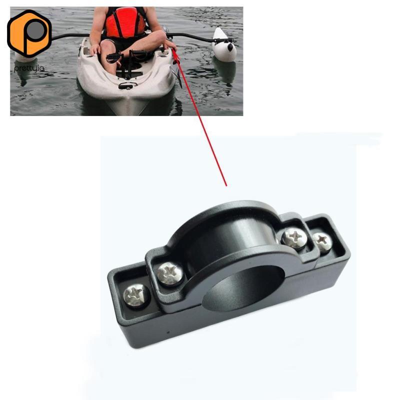 Prettyia Kayak Stabilizer ขาตั้งคลิปสำหรับเรือ เพื่อความเสถียรขณะพายและตกปลา สีดำ