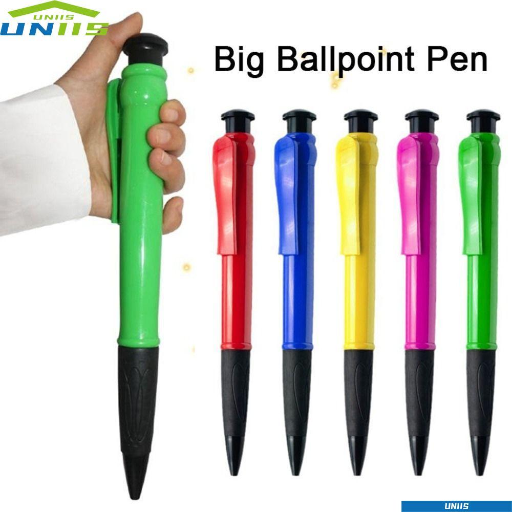 UNIIS ปากกาลูกลื่นขนาดใหญ่, ของขวัญสนุกพลาสติก Oversize Writing ปากกา, Props ของเล่นสร้างสรรค์ของเล่นแปลกใหม่ขนาดใหญ่ Neutral ปากกาเครื่องเขียน