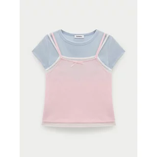 [Pomelo] เสื้อสายเดี่ยวคอวี / Layered Cami Tee