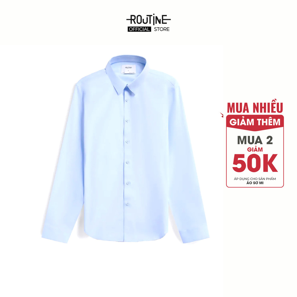 [HOT] เสื้อเชิ้ตแขนยาวผู้ชาย Bamboo Non Iron Form Fit - Routine 10S26SHL056