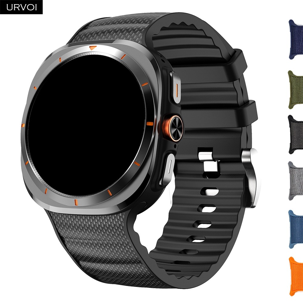 URVOI PeakForm Band สําหรับ Galaxy Watch Ultra 47 มม.ซิลิโคนพร้อมสายผ้าระบายอากาศสายรัดข้อมือออกแบบ lugless swiching ง่าย
