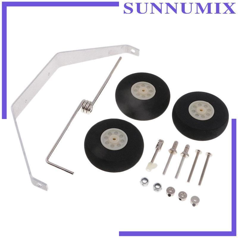 [Sunnimix] ชุดเกียร์ลงจอดรถสามล้ออลูมิเนียมพร้อมล้อสําหรับโมเดลเครื่องบิน Cessna 182 RC