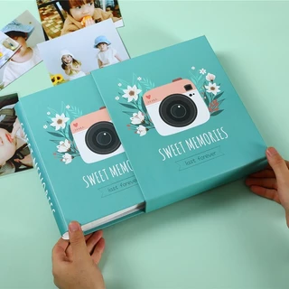 อัลบั้มเก็บรูป 4x6 นิ้ว (4R)🌸 พร้อมซองเก็บแบบแข็ง เก็บได้ 200 รูป อัลบั้มรูป อัลบั้มการ์ด โปสการ์ด อัลบั้ม แบบสอด 4*6 น