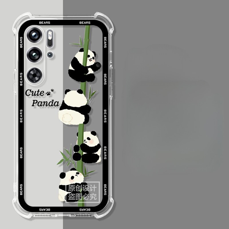 สําหรับเคสโทรศัพท์ RedMagic 9sPro 9sPro + เคสป้องกัน Panda 8/7/6sPro Gaming ถุงลมนิรภัยป้องกันการชนก