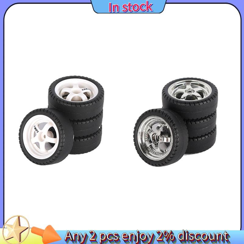 In stock-4 ชิ้น 33 มิลลิเมตร RC Drift ล้อยาง Hard Tyre สําหรับ LDRC AE86 A86 A86P LD1801 1/18 RC รถอ