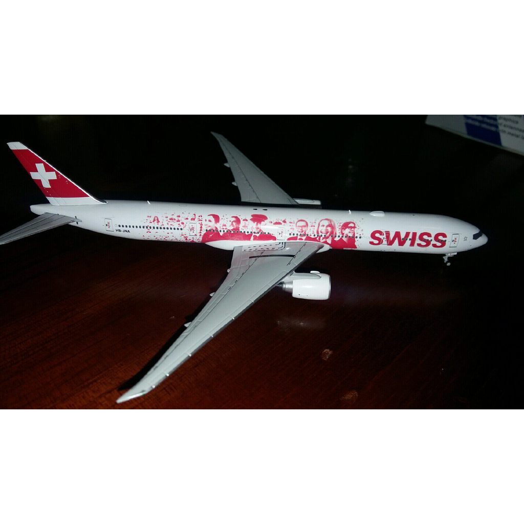 #1:: : รุ่น 400#JC Wings Swiss Airlines 77W สี Smile Swiss