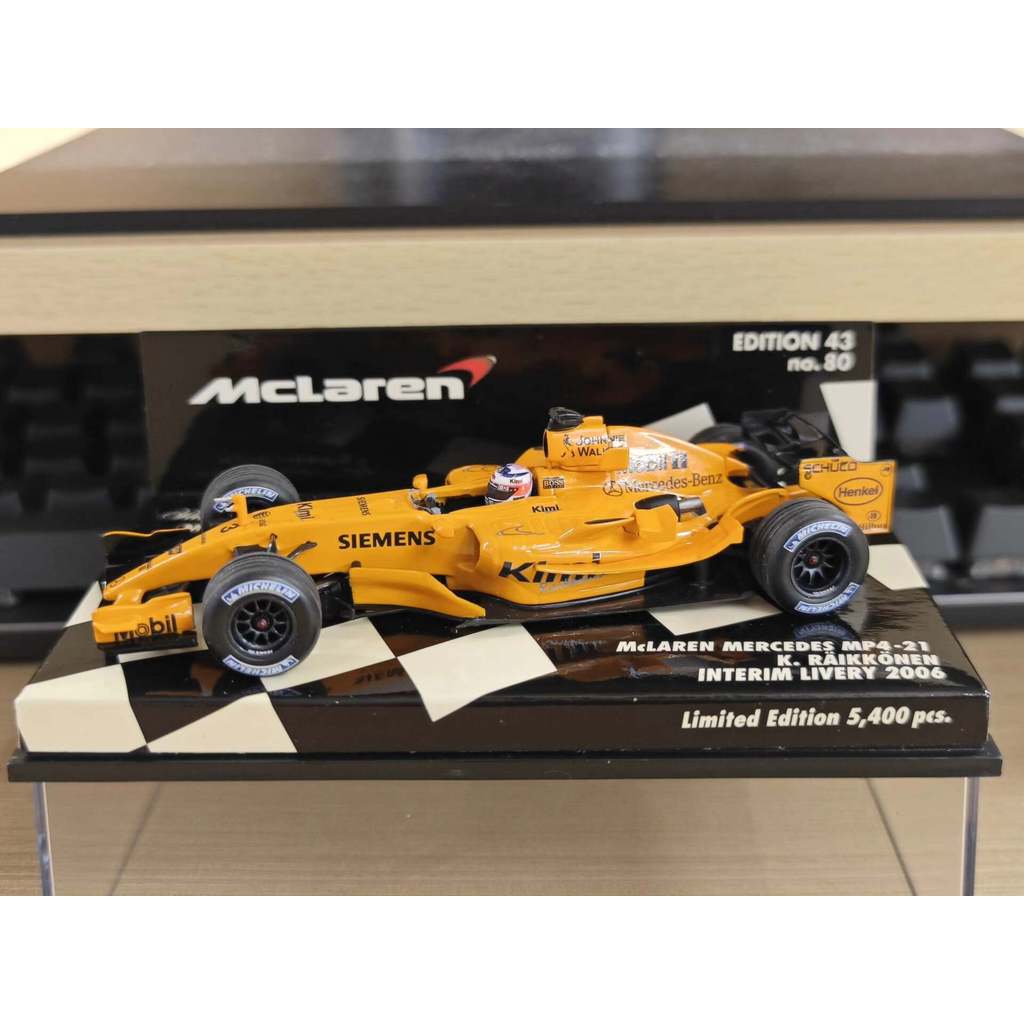 Mini Cut F1 รุ่น MP4-21 McLaren KIMI Lyconing 2006 Race Season 2006 Race, Test Car, Lyconing 3 Times