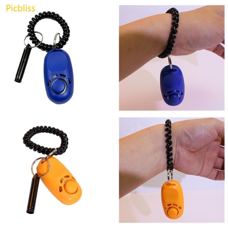 Picbliss Pet Clickers Training and Whistle Positive Training Clickers Tool Set for Pigs Sheep Rabbit