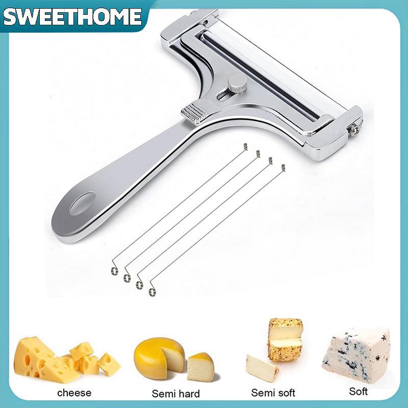 SWEETHOME เครื่องตัดชีสปรับเครื่องตัดชีสหนักพร้อมสายไฟสําหรับเนยชีสกึ่งแข็งแบบนุ่มพร้อมลวดตัด