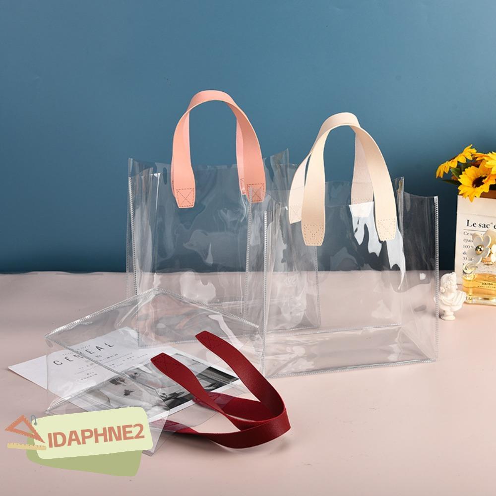 กระเป๋าโท้ท IDAPHNE2 แบบโปร่งใส กันน้ำด้วยวัสดุ PVC พร้อมสายสะพาย