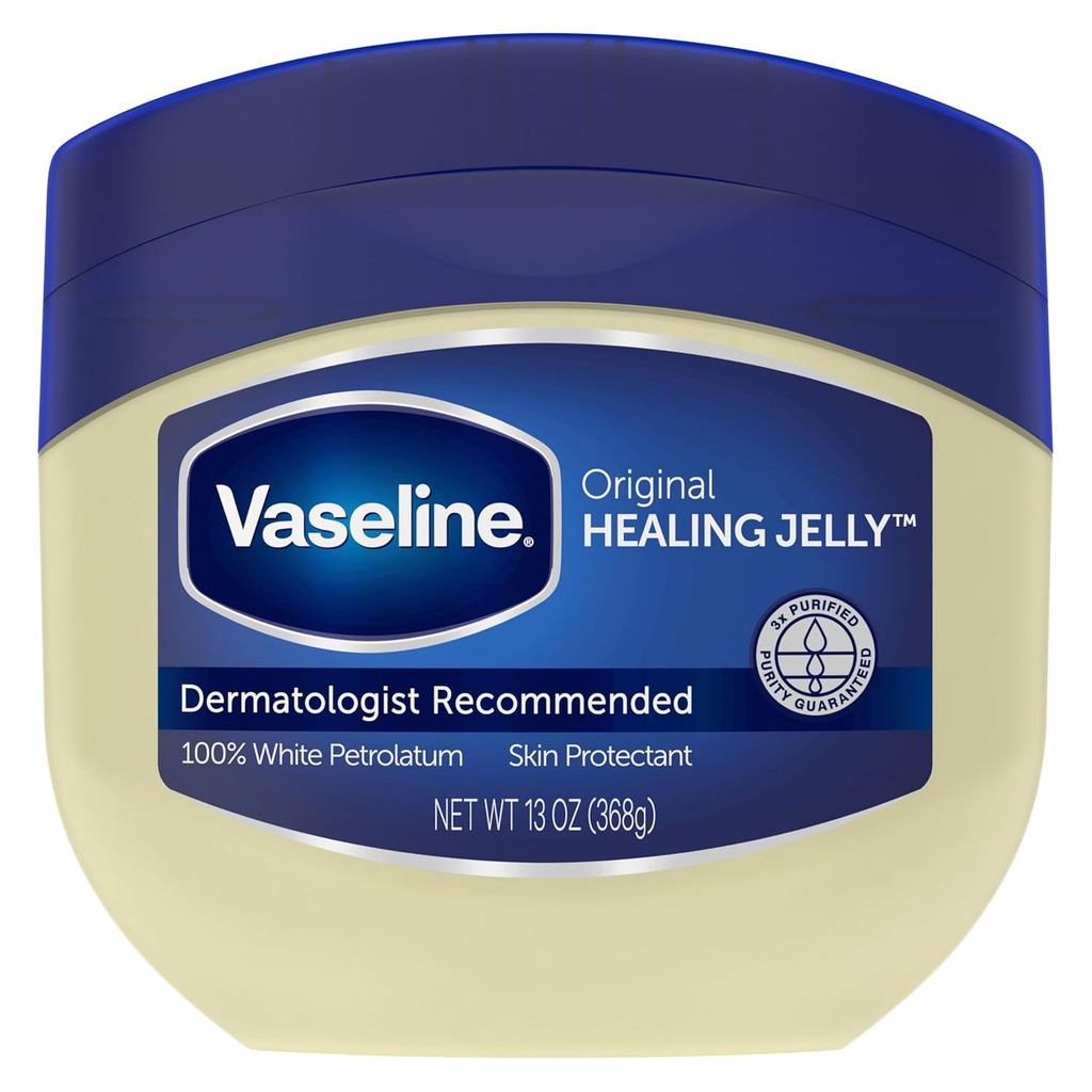 Vaseline Healing Cream Original Vaseline Protectant for Relieving Dry Cracks and Eczema, Pure Vaseli