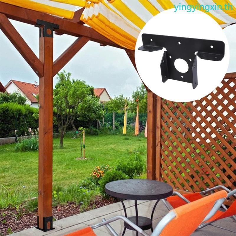 YIN Pergola Brackets โพสต์วงเล็บโลหะ 3 ทิศทางมุมขวาวงเล็บมุม