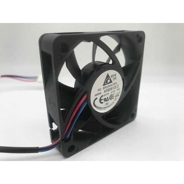 1 ชิ้น Delta FAN AFB0612LC รุ่น -F00 BRUSHLESS DC 12V 0.12A 6 ซม. 3WIRE