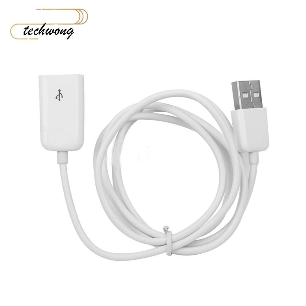 TECHWONG 1M-3ft USB 2.0 Extender Audio Male To Female Cord