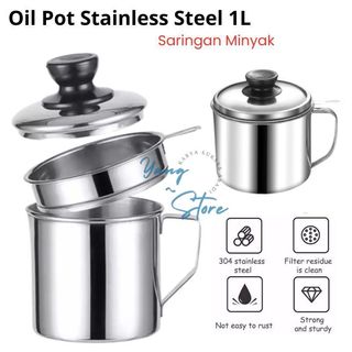 YGS A306
- OIL POT SARINGAN STAINLESS MINYAK GORENG SISA WADAH JELANTAH