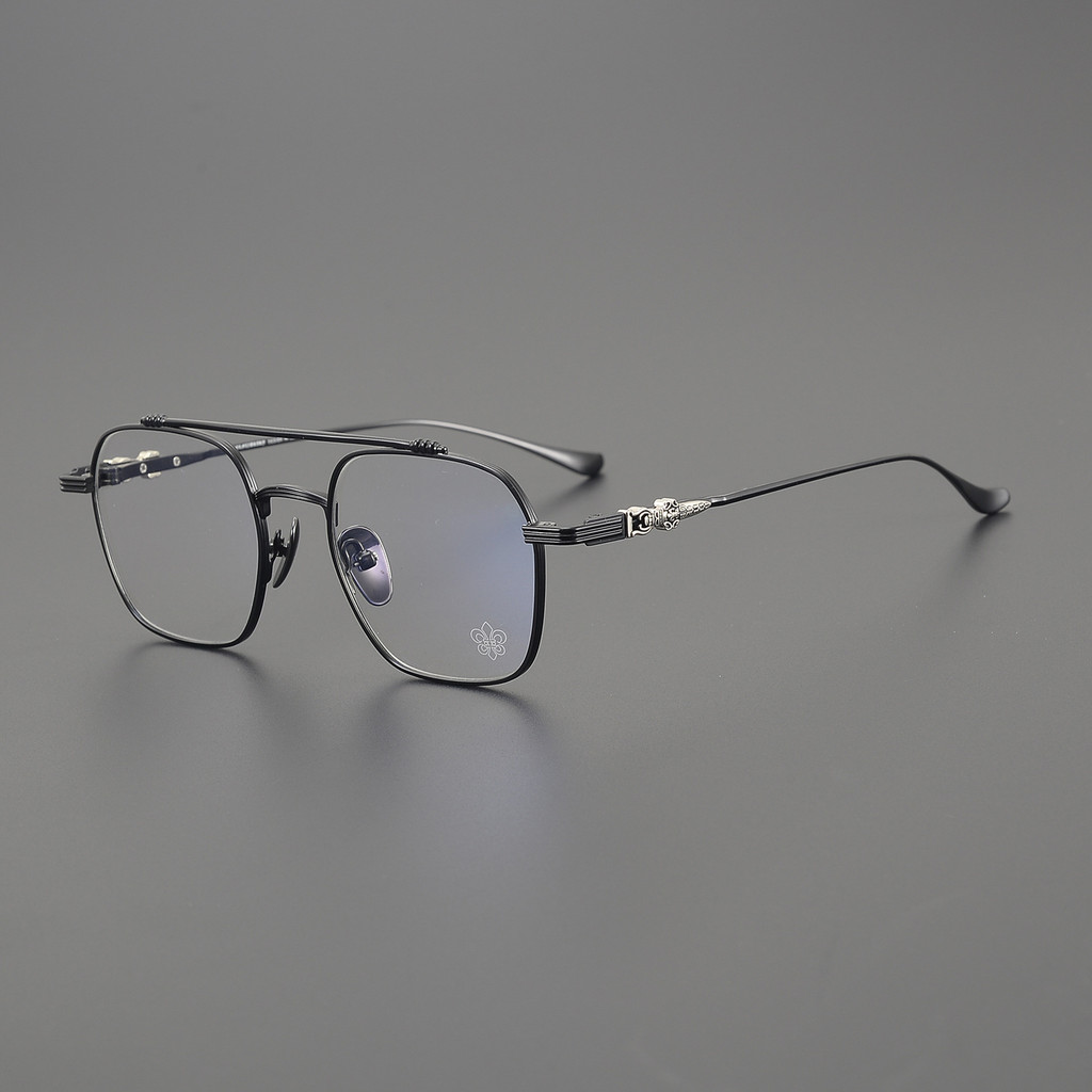 TAZL Chrome Hearts Versatile eyeglass frames for men and women, retro and unique titanium frames for