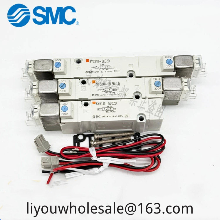 SMC ยี่ห้อใหม่โซลินอยด์วาล์ว SY5140/5240R/5340-5LZD/5DZ/5LZE/5LOZ/5GZ/5GD/5MZ-02