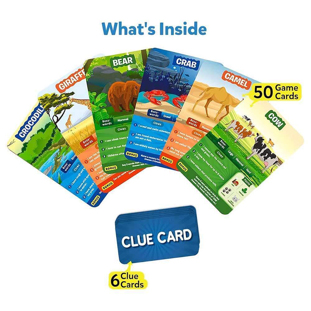 美美☆การ์ดเกมการศึกษา : Animal Planet - Guess in 10 Kids Table Top Game Gifts for Boys and Girls Card 
