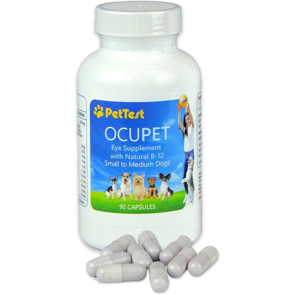 Ocupet Advanced Vision & Eye อาหารเสริมเพื่อสุขภาพสําหรับแมวและสุนัขพันธุ์เล็ก-กลาง บรรจุด้วย B12 ธร