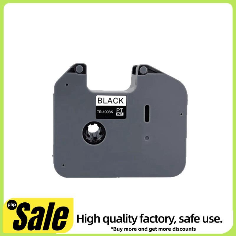 1PCS TR-100BK ริบบิ้นสําหรับเครื่องพิมพ์ริบบิ้น PT-E800TK 800T PT-850TKW