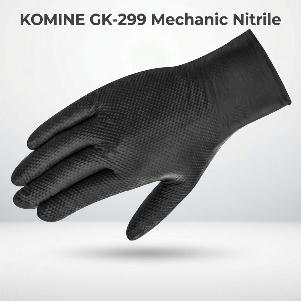 KOMINE GK-299 Mechanic Nitrile Gloves (L/XL) - 50 Pieces