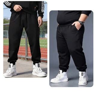 2XL-10XL กางเกงขายาวผู้ชายไซส์ใหญ่ ยางยืดสูง ทรงหลวม ใส่สบาย ไม่อึดอัด ใส่ชีวิตประจำวัน