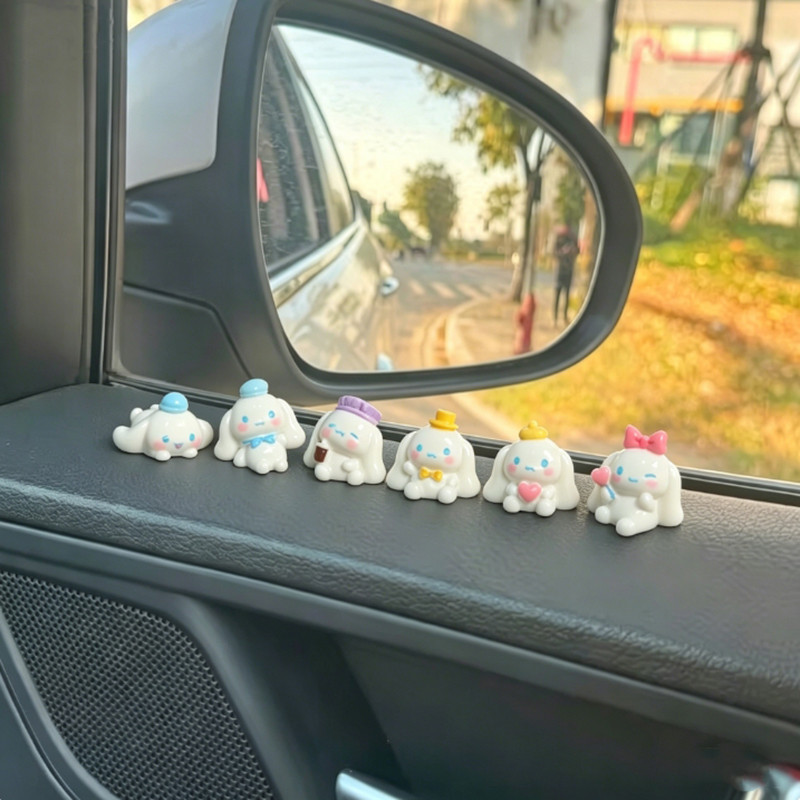 6 ชิ้น/เซ็ตอะนิเมะ Cinnamoroll Kawaii Diy ตัวเลขการกระทําเค้กตกแต่งของขวัญสําหรับ Chidlren ของเล่น