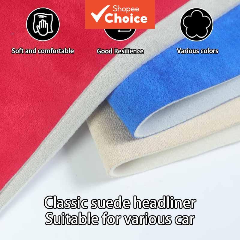 ซับในหลังคาผ้าสักหลาดนุ่ม หนา 3 มม. สําหรับรถยนต์ อุปกรณ์ภายใน สีดําทดแทน ขนาด 200×140 ซม.