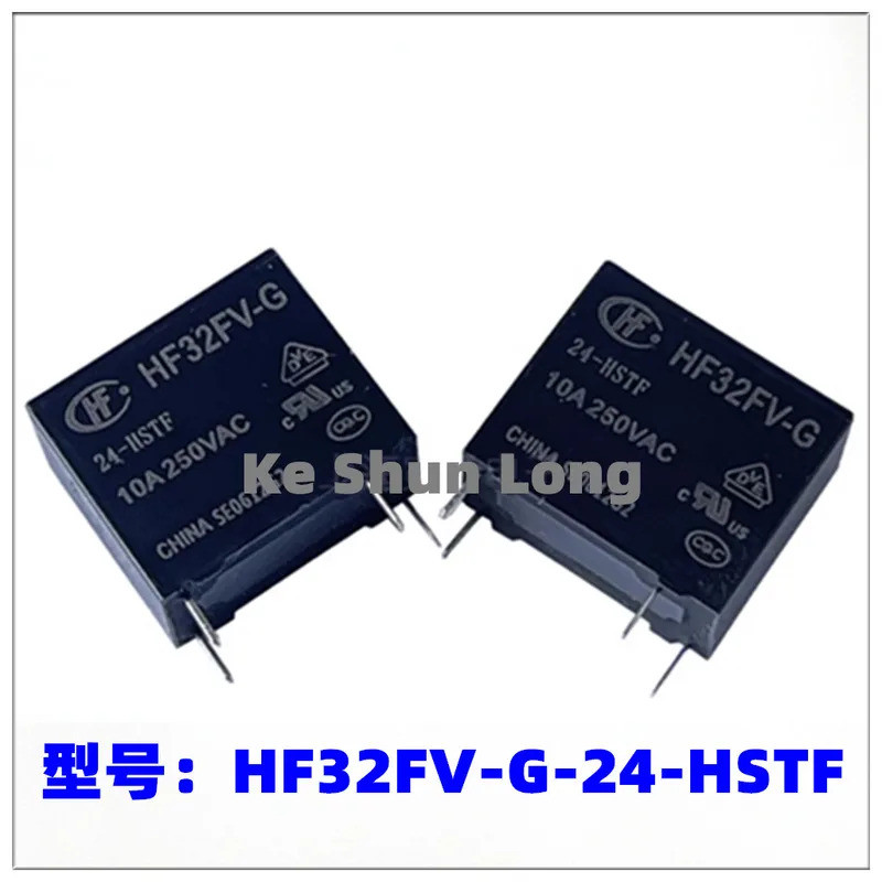 FreeShipping100% ใหม่Original HF32FV-G 5-HSTF HF32FV-G/12-HSTF HF32FV-G/24-HSTF 5VDC 12VDC 24VDC 10A
