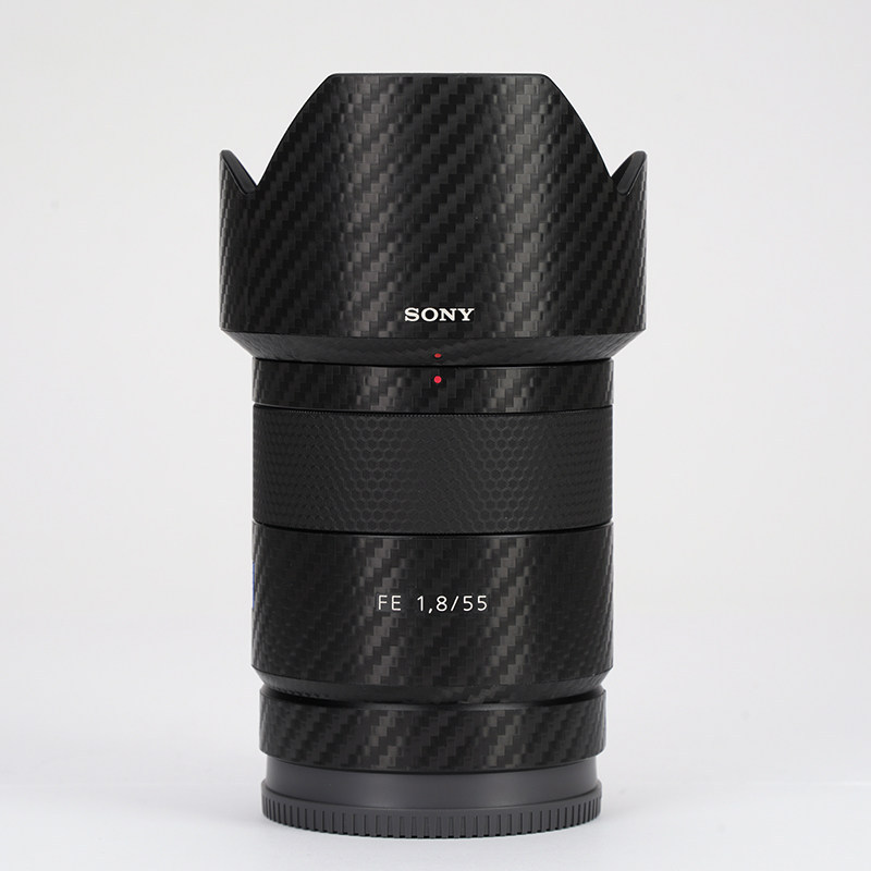 Meibentang เหมาะสําหรับ SONY 55 F1.8 ZA เลนส์ป้องกันฟิล์ม SONY Zeiss 55-1.8 สติกเกอร์คาร์บอนไฟเบอร์ 
