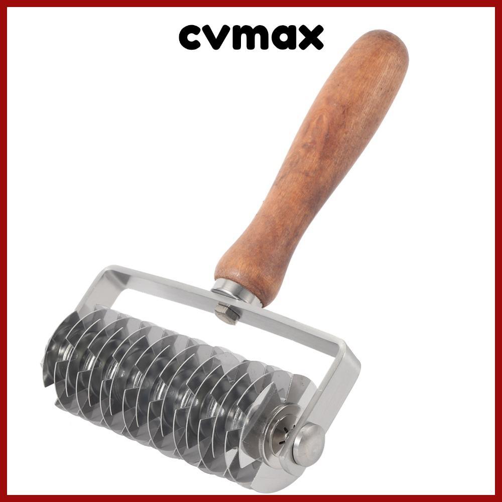 CVMAX Lattice Pastry Cutter, Non-stick Time-Saver Pastry Lattice Roller Cutter, ทนทานไม้สแตนเลสเครื่