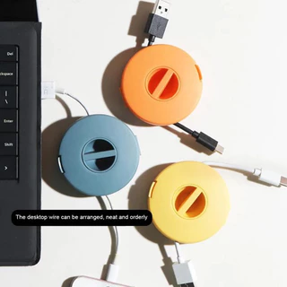 กล่องเก็บสายเคเบิ้ล Usb ทรงกลมหมุนได้