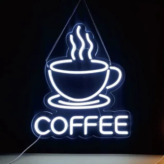 ไฟนีออน LED สําหรับคาเฟ่ เหมาะสําหรับผนังภาพถ่ายยอดนิยม ร้านสไตล์ Instagram.Signboard.Billboard.สร้างบรรยากาศการตกแต่งที่สร้างสรรค์