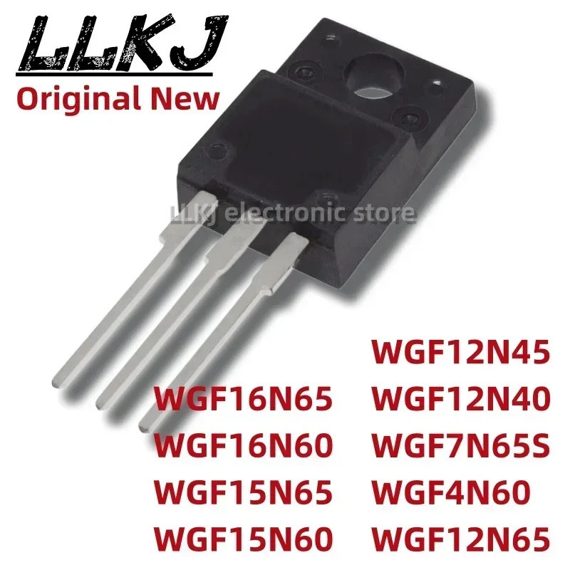 5 ชิ้น WGF16N65 WGF16N60 WGF15N65 WGF15N60 WGF12N45 WGF12N40 WGF7N65S WGF4N60 WGF12N65 TO-220F ทรานซ