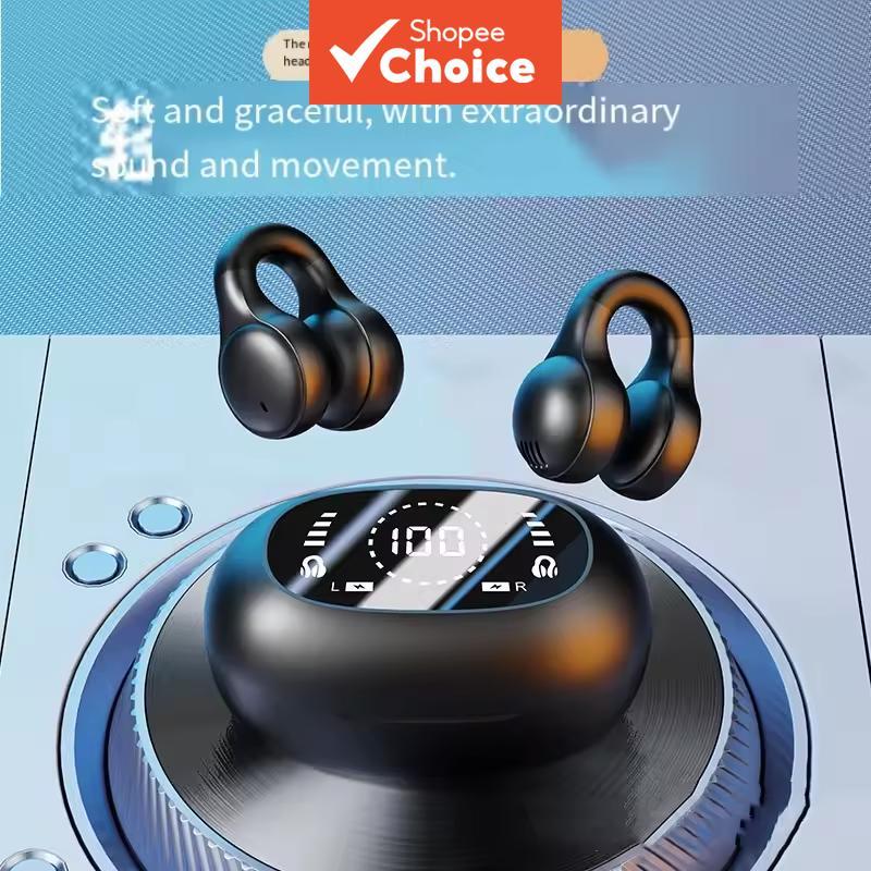 X52 หูฟัง Bone Conduction TWSบลูทูธลดเสียงรบกวนกีฬาหูฟังสีดําหูฟังไฮไฟสเตอริโอHDโทรสแตนด์บายยาวชุดหูฟังกันน้ํา