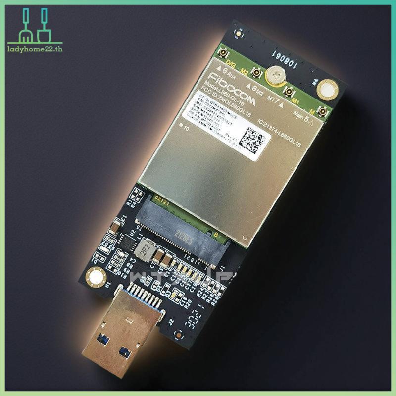 DOULLADY 1 ชุด DW5821E M2-NGFF DW5811e DW5816E EM7455 L860-GL USB3.0 การ์ดขยายสําหรับ 3G/ 4G/ 5G LTE