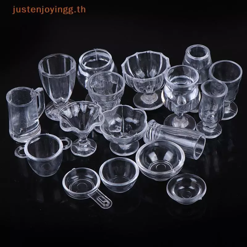 ชุดเครื่องครัวของเล่น Dollhouse Miniature 17 ชิ้น