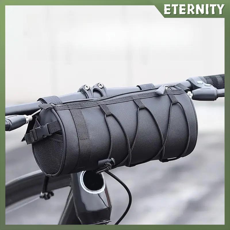 ETERNITY กระเป๋าจักรยานแบบพกพา Handlebar Pannier อเนกประสงค์กันน้ํา Bapa แผนที่ขี่จักรยานกรอบหลอดกระเป๋าวงยืดหยุ่น null