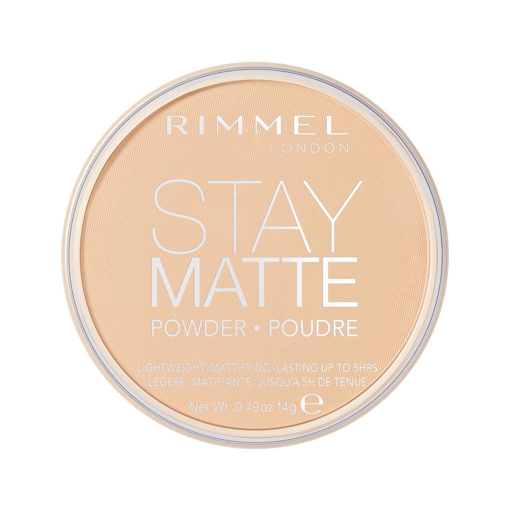 Rimmel London Matte Pressed Powder-011y-Lightweight, High Concealer, Oil Control, 0.49oz
