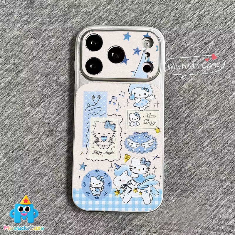 เคสผิวหนังสุดหรู ลายแมวเทพ ดาว มินิมอล สไตล์ฮิต เข้ากันได้กับIPhone 17 16 13 Air 14 11 12 15 Pro Max 15 14 16 Plus