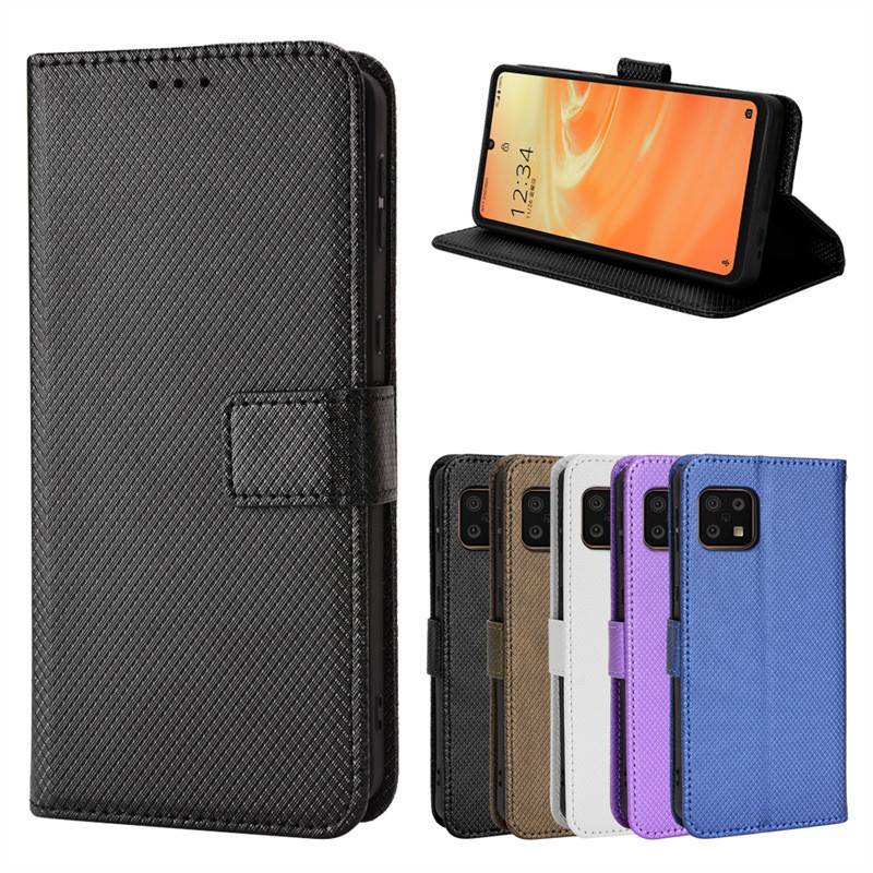 เหมาะสําหรับ Sharp Sense6 เคสโทรศัพท์ SHG05 ซองหนังพลิก Zero6 รูปแบบเพชรการ์ด Lanyard Sense 6S