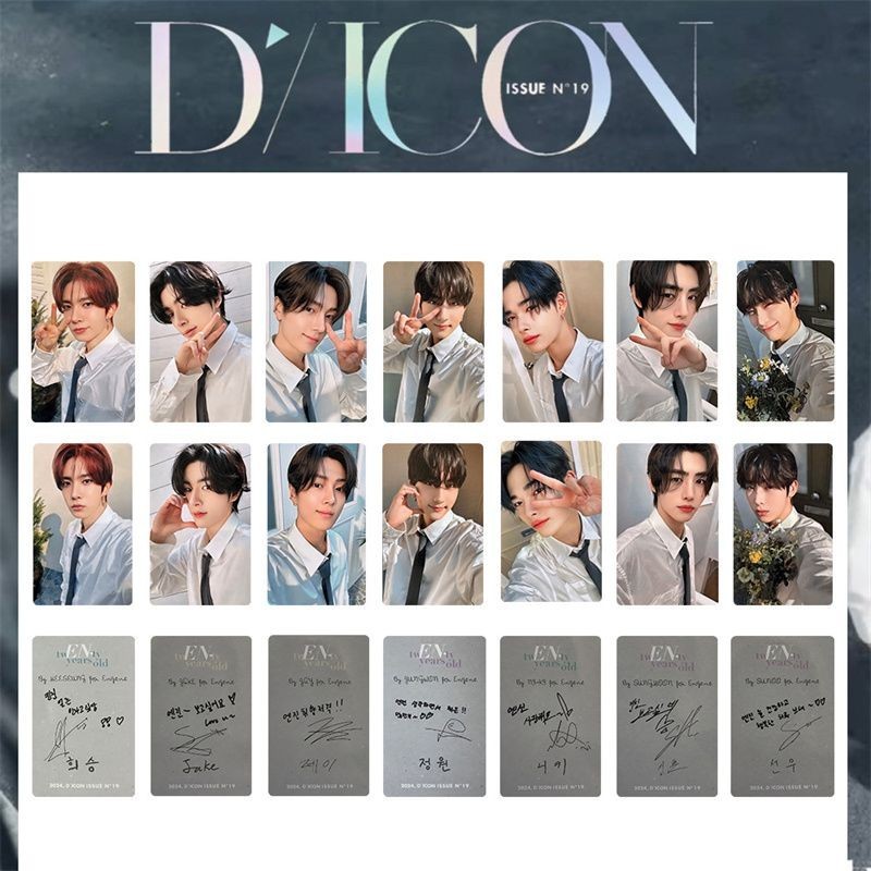 ENHYPEN D Club นิตยสาร Photocard Dicon โปสการ์ด Li Xicheng สินค้าเสื้อผ้าสีขาวหูฟังการ์ด Park Chengx