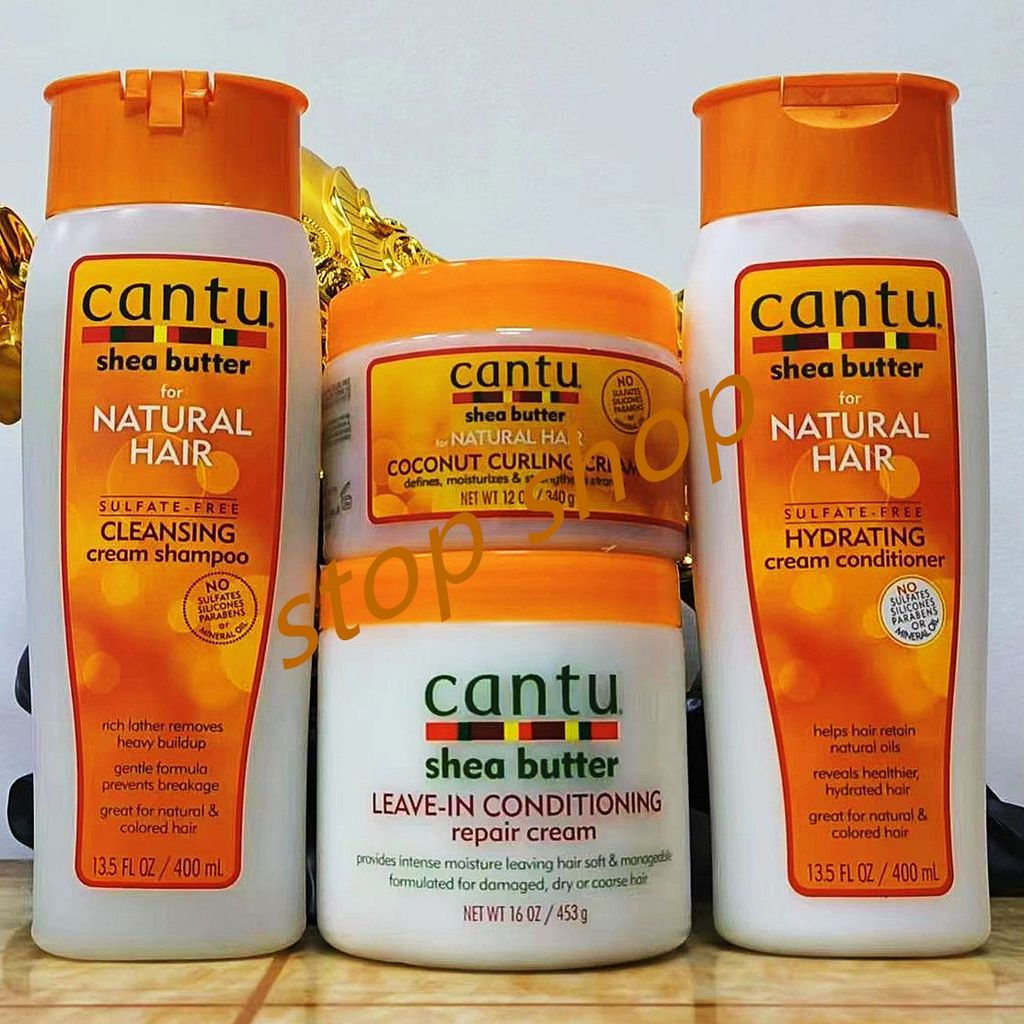 爆款洗护型养护套装Cantu Shea Butter Natural Hair Jumbo Combo3.8
