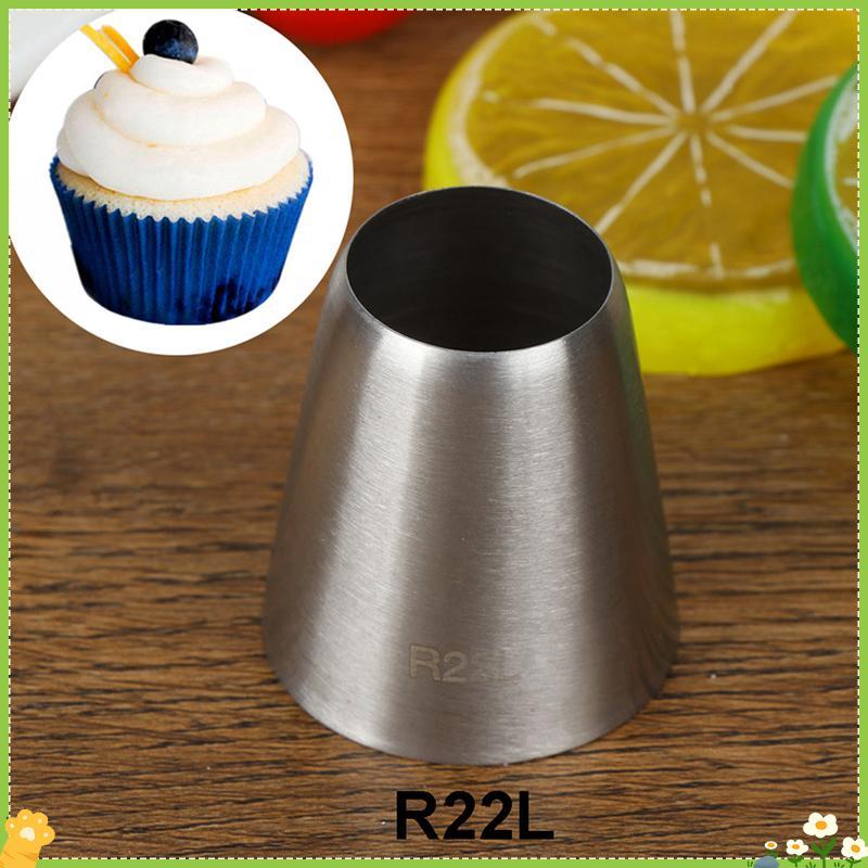 [JL] R22L หัวฉีดตกแต่งปลายท่อกลม เคล็ดลับขนม เครื่องมือทําขนมเค้กฟองดอง