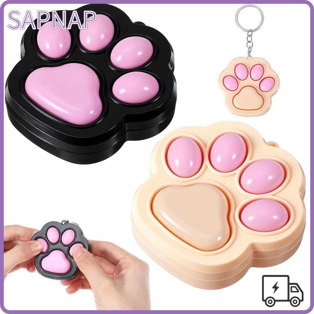SAPNAP Cat Fidget Toys, Mini Clicker Fidget พวงกุญแจ, การ์ตูนน่ารัก Kawaii Decompression Toys Idea