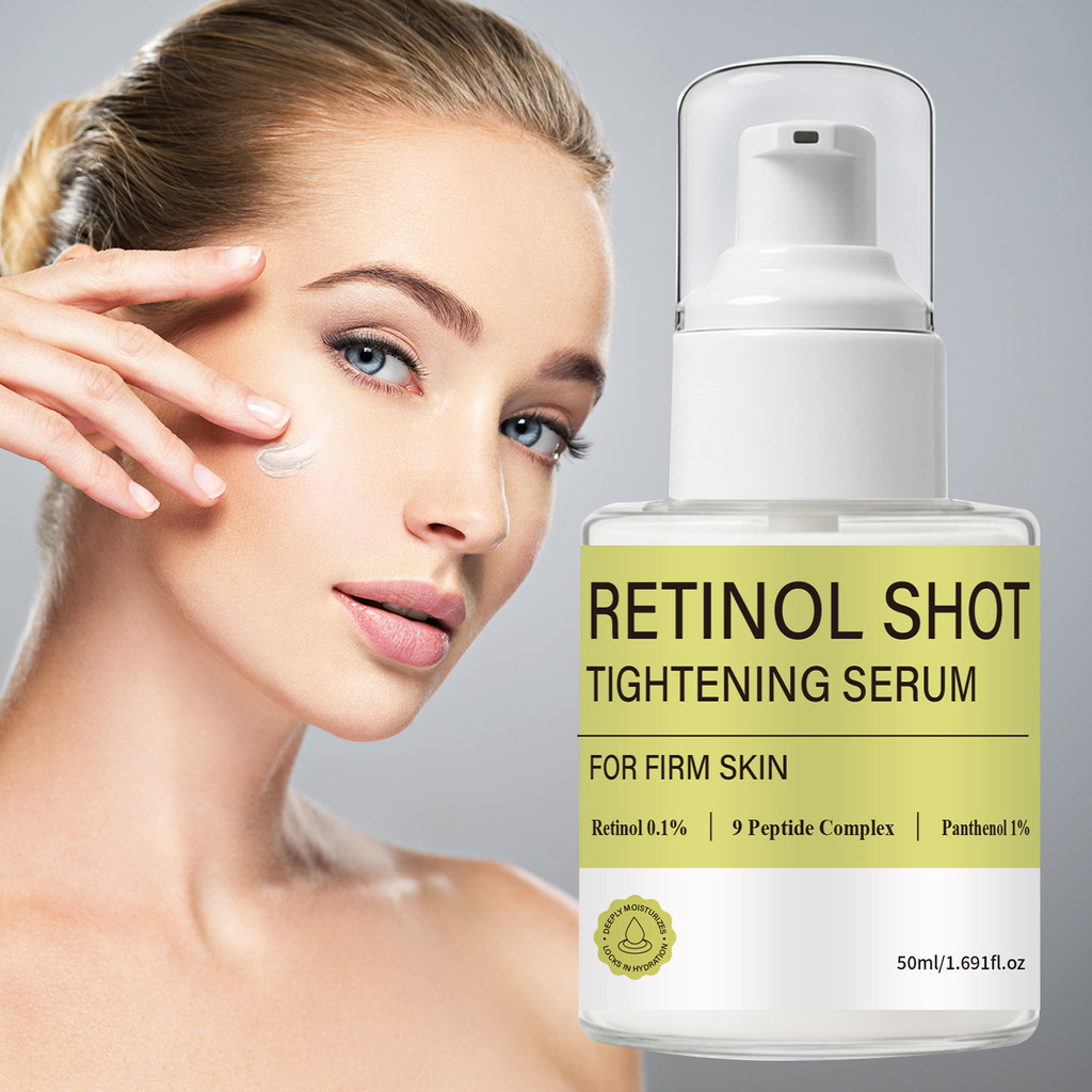 Retinol Firming Serum, 0.1% Retinol & 9 Peptide Complex, Anti-Aging Face Serum for Skin Tightening H