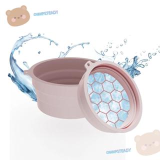 CHAMPSTEADY Face Ice Bath Bowl, ถาดน้ําแข็งในตัวแบบพับได้, อ…
