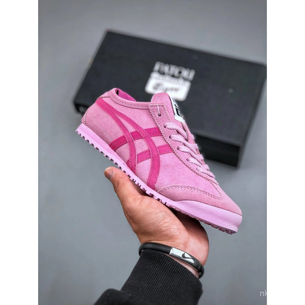 Onitsuka Tiger Onitsuka Tiger Mexico 66 ผู้ชายผู้หญิงรองเท้าขี้เกียจรองเท้ากีฬารองเท้าลําลองลําลองลํ