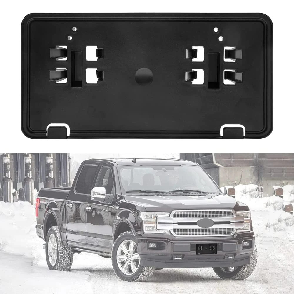 Car Front Bumper License Plate Bracket Mounting Holder for Ford F150 2018   JL3Z-17A385-BA